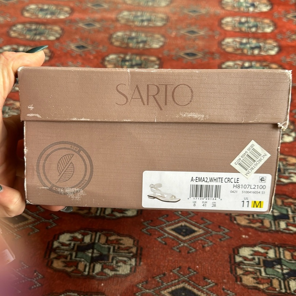 Sarto, woman’s size 11, fits a size 10 foot , cream colored almost
